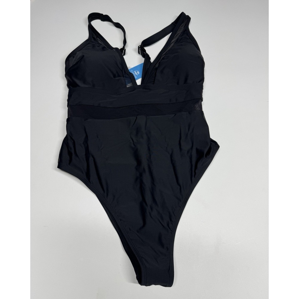 Cupshe New One Piece Swimsuit V Neck Tummy Control Swimwear Bathing Suit Size 0X
